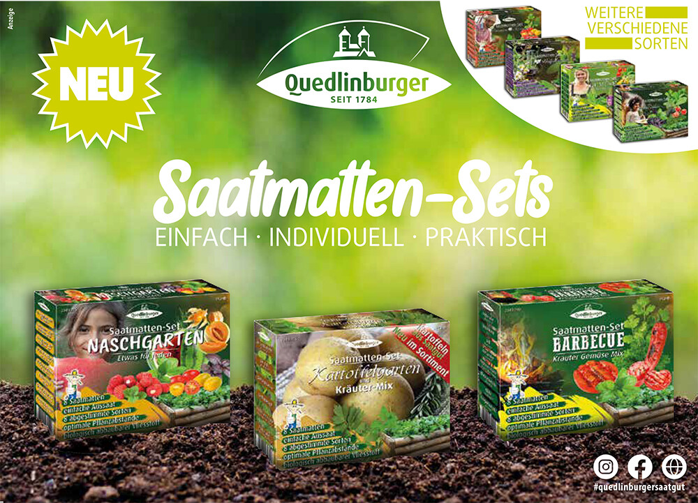 Saatmatten-Sets von Quedlinburger