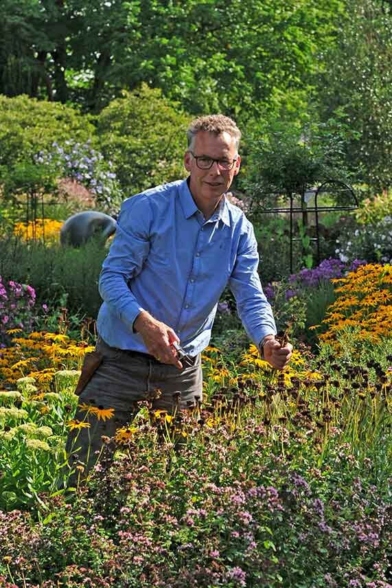 Klaus Krohme im Garten
