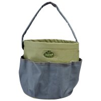 Gartengerätetasche rund grau